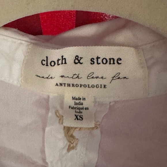 Anthropologie Cream Button-Up Blouse - Picture 4 of 8